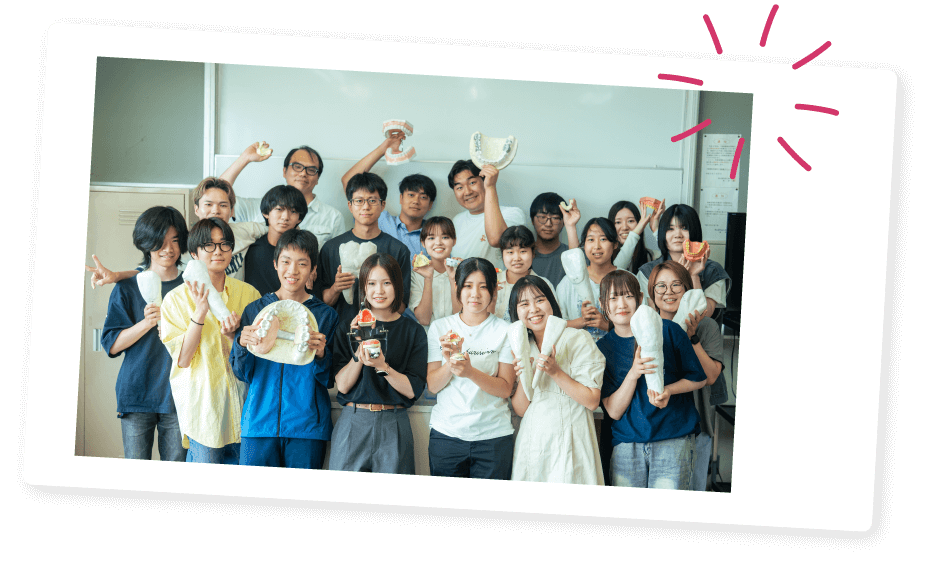 自撮りをしている学生